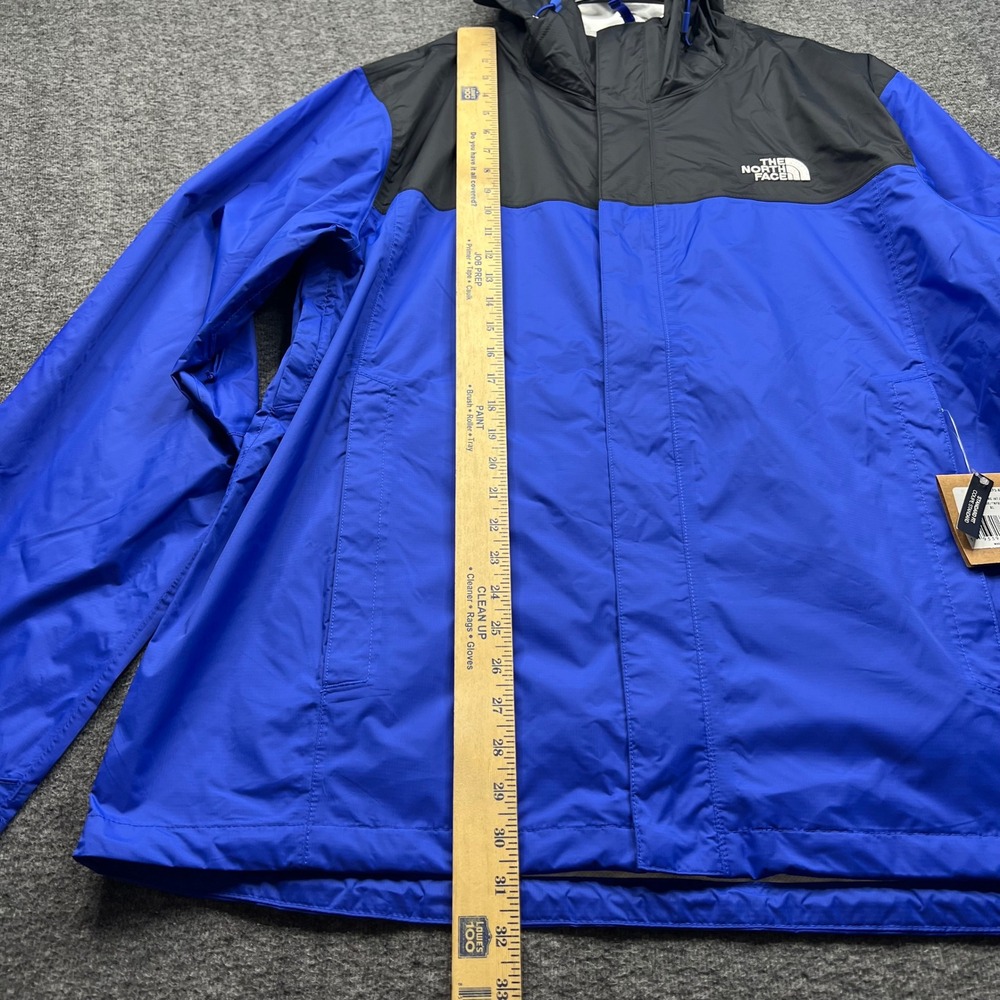 The North Face Jacket Mens XL Blue Black Hyvent Venture NF0A4P8KEF1 Rain Coat - Picture 4 of 16
